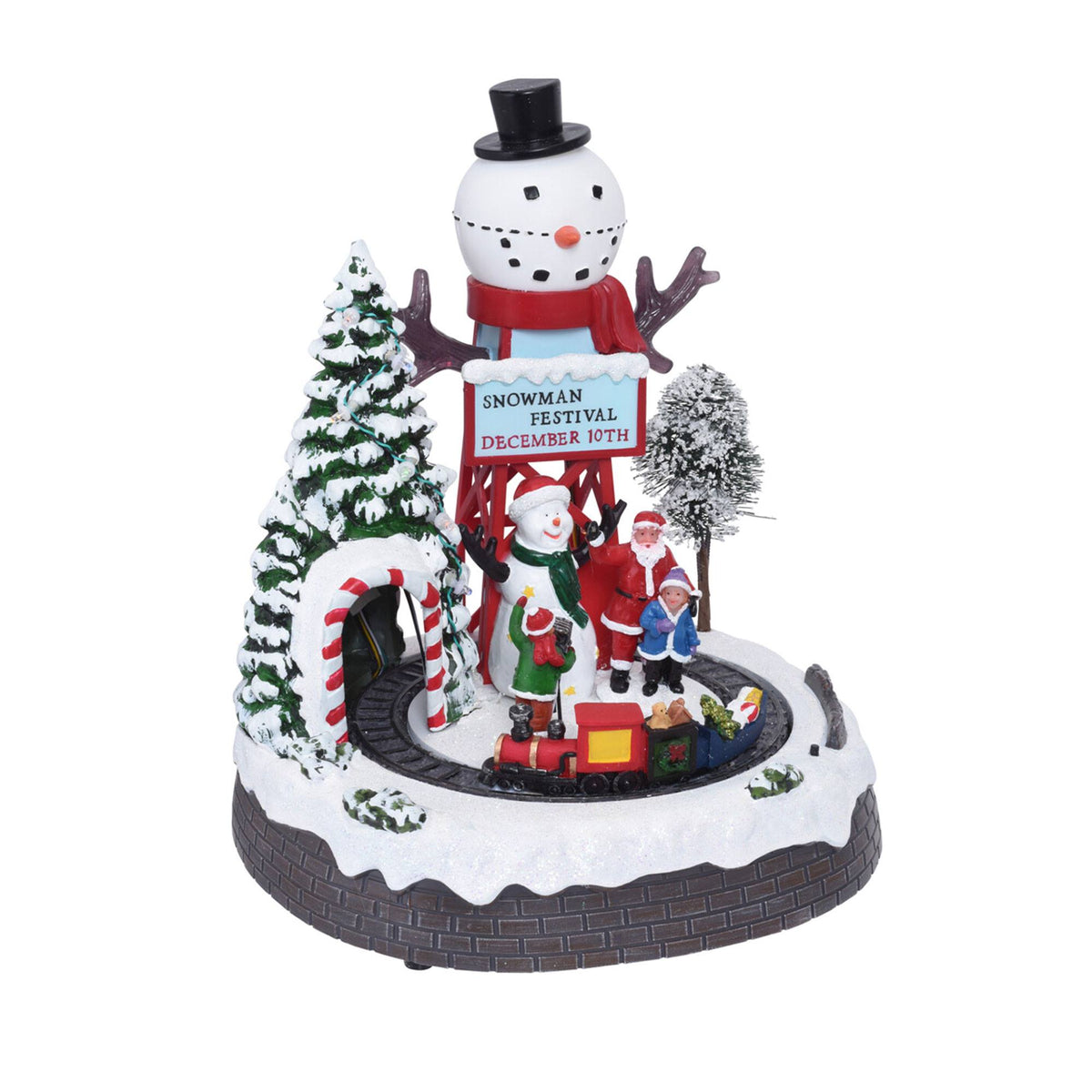 Escena de navidad decorativa con movimiento y 10 LED 2 diseños