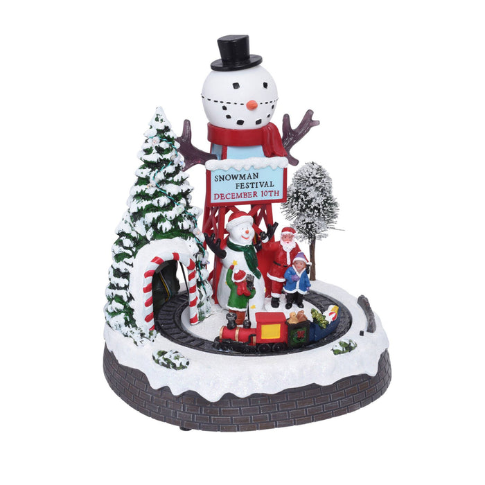 Escena de navidad decorativa con movimiento y 10 LED 2 diseños
