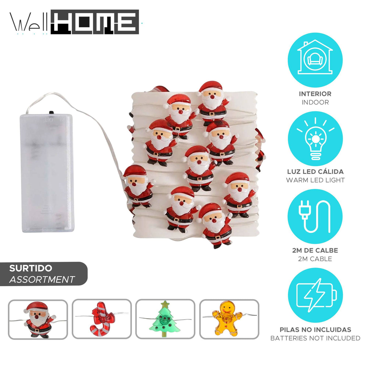 Luces LED Silverwire 20 LED cálidos decoraciones 3D (2)