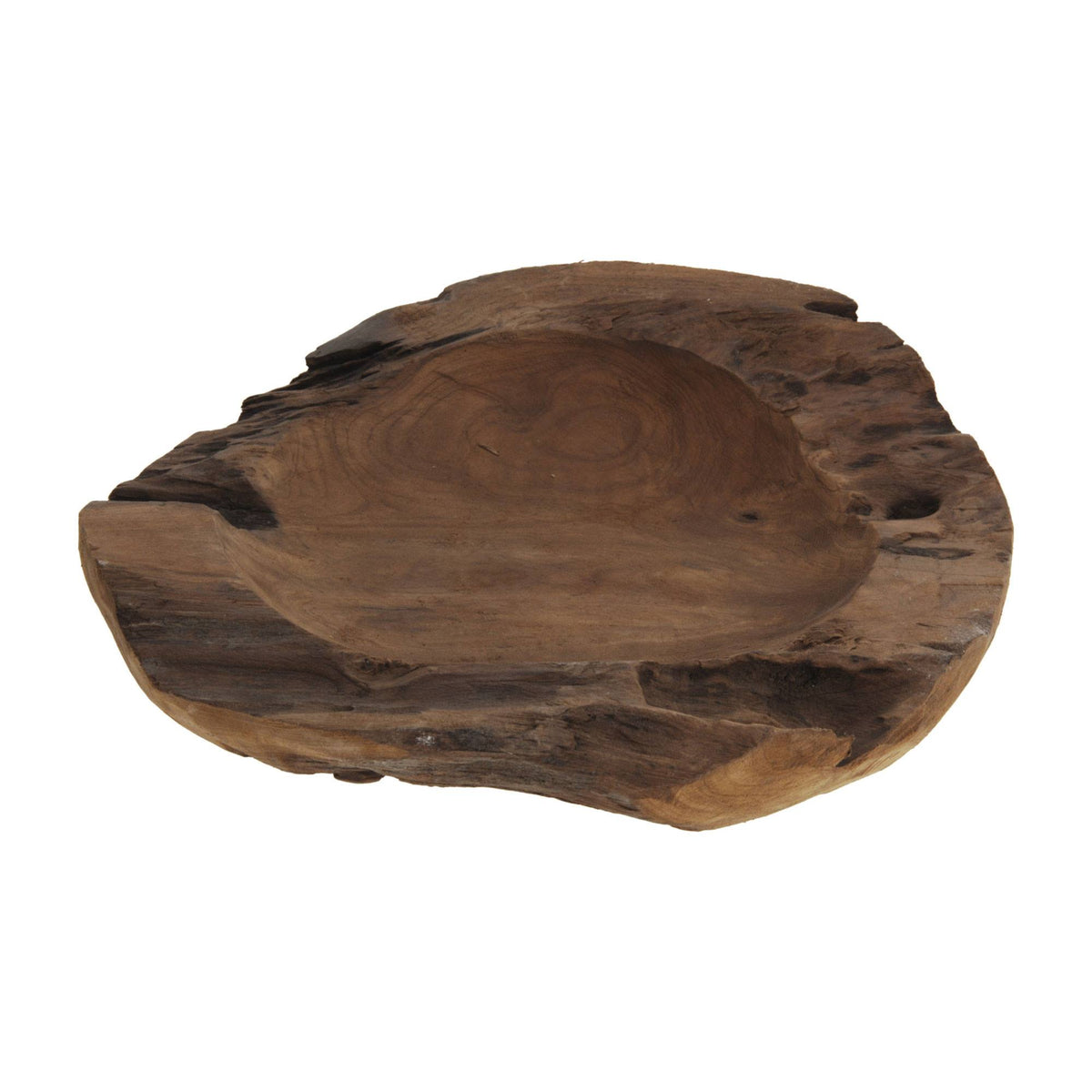 Cuenco de madera de teca diseño natural Ø40cm