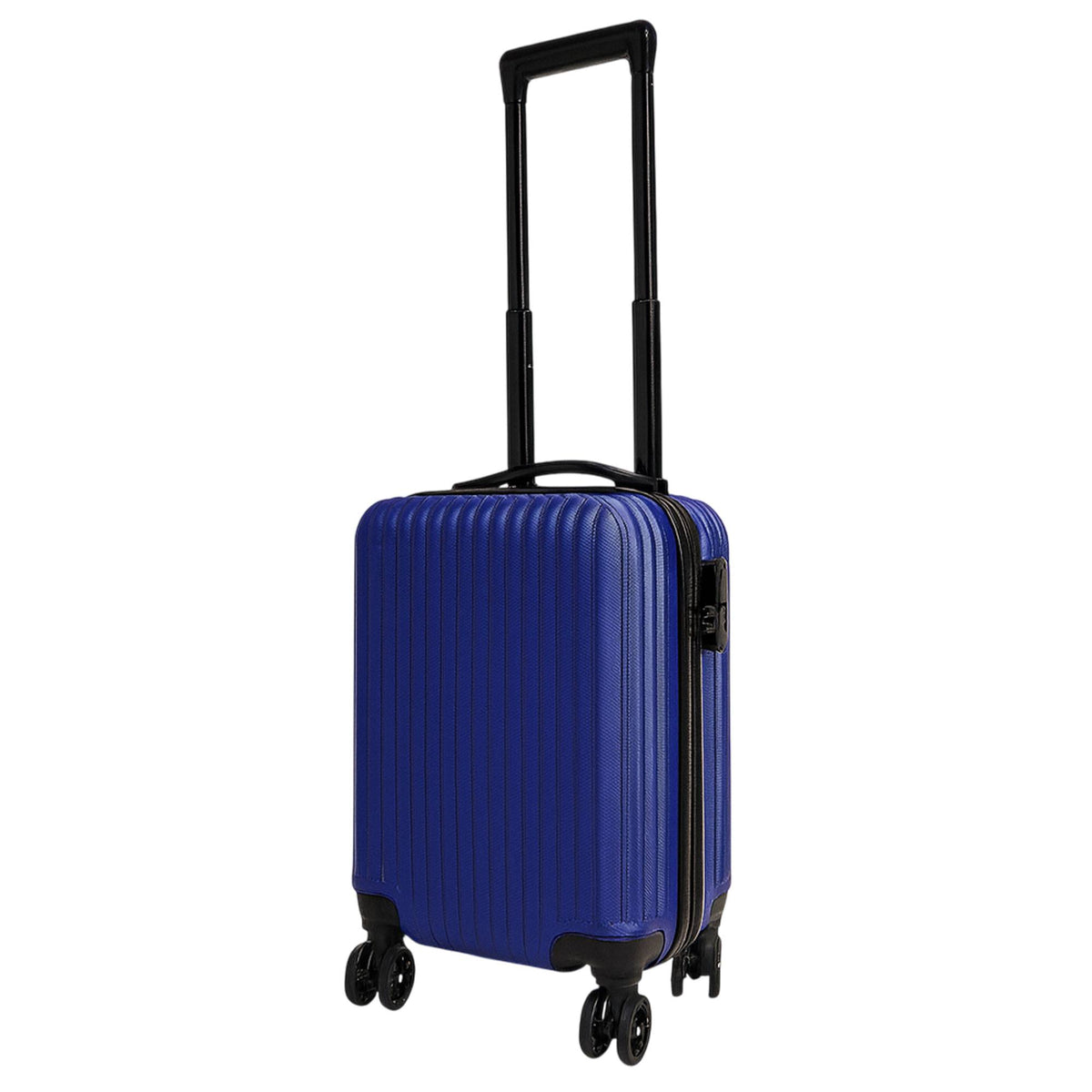 Maleta de cabina azul 16'' 45x30x21,5cm ABS 4 ruedas giratorias