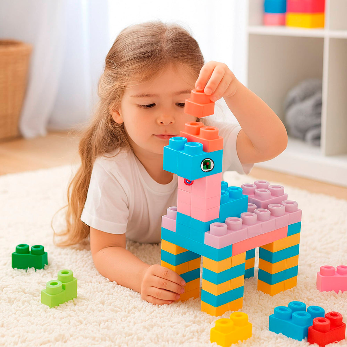 Juego bloques de construcción 100 pzs con 5 formas incluidas (3)