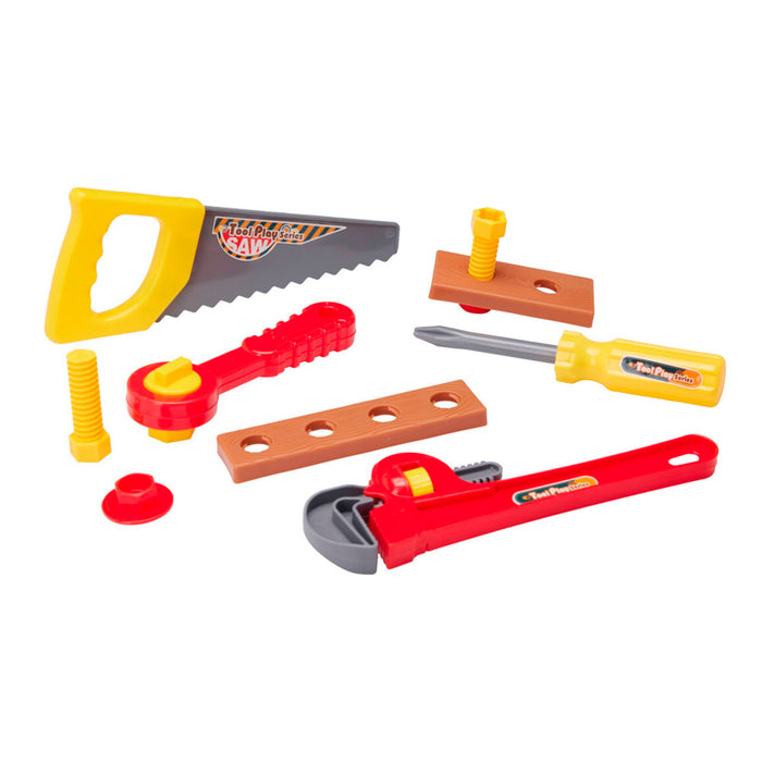 Juego 10 herramientas infantiles multicolores 27x4x24cm