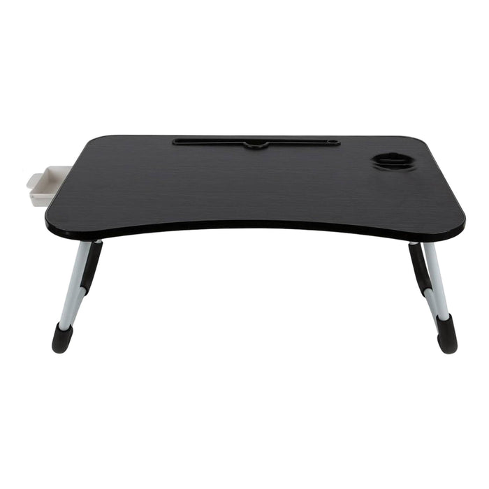 Bandeja de servir plegable para cama color negro 60x40x26cm