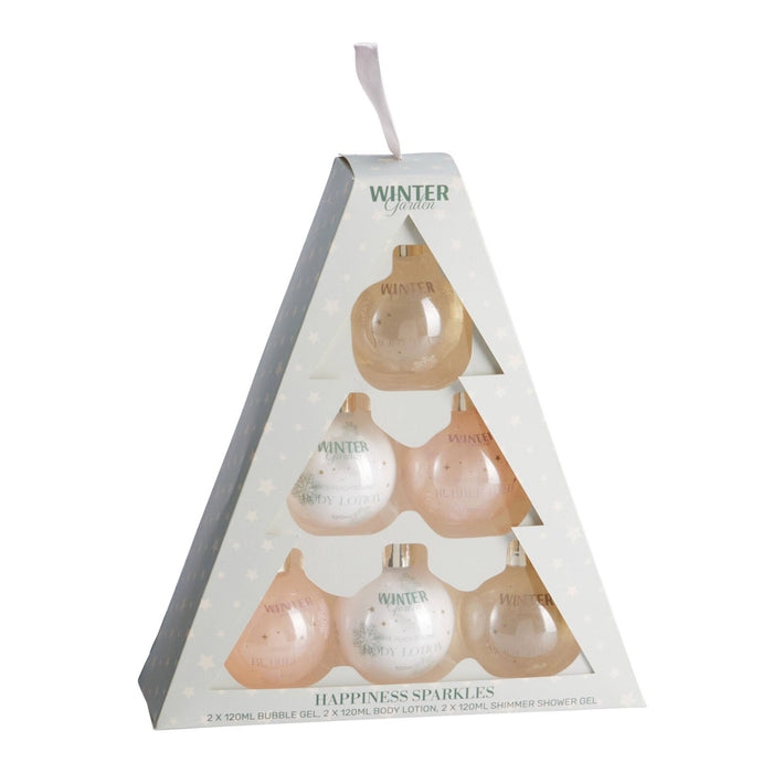 Set regalo árbol navidad 6 pzs loción gel baño burbujas