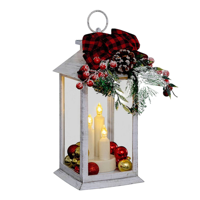 Farolillo navideño LED cálido blanco con lazo H29cm