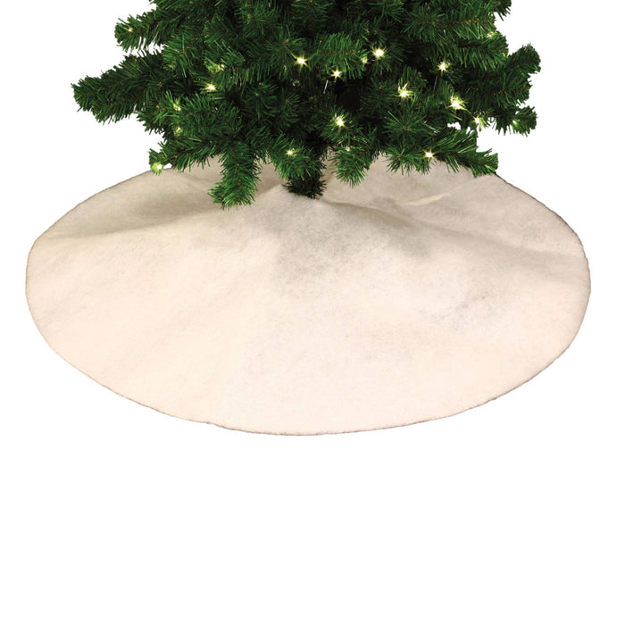 Faldón para árbol de navidad efecto nieve blanco Ø100cm
