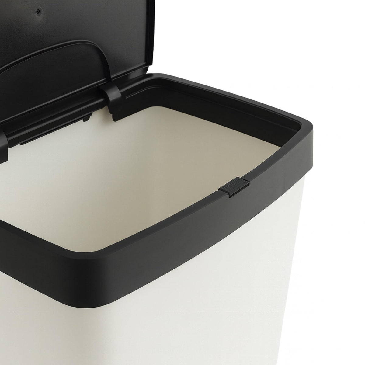 Cubo reciclaje 70L 2 compartimentos vertical Blanco 76cm (8)