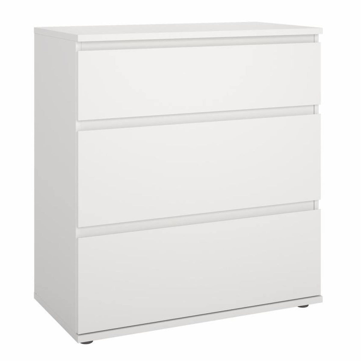 Cómoda dormitorio 3 cajones color blanco 77x40x84cm