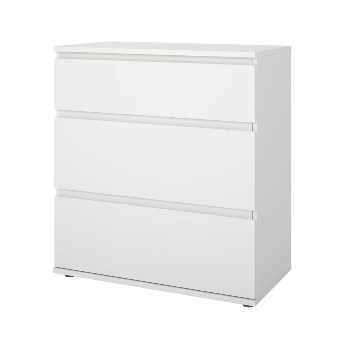 Cómoda dormitorio 3 cajones color blanco 77x40x84cm (5)