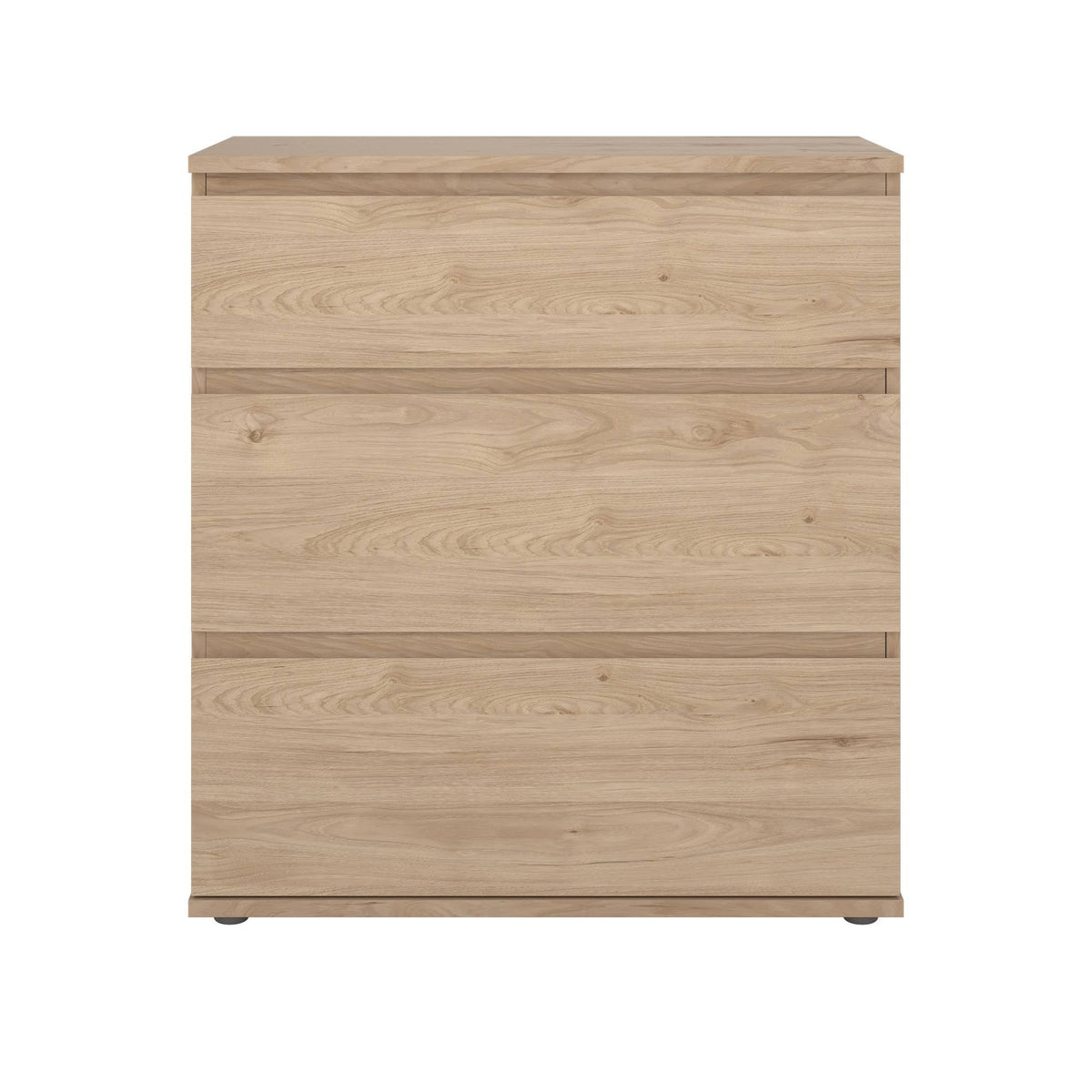 Cómoda dormitorio 3 cajones color roble 77x40x84cm (5)
