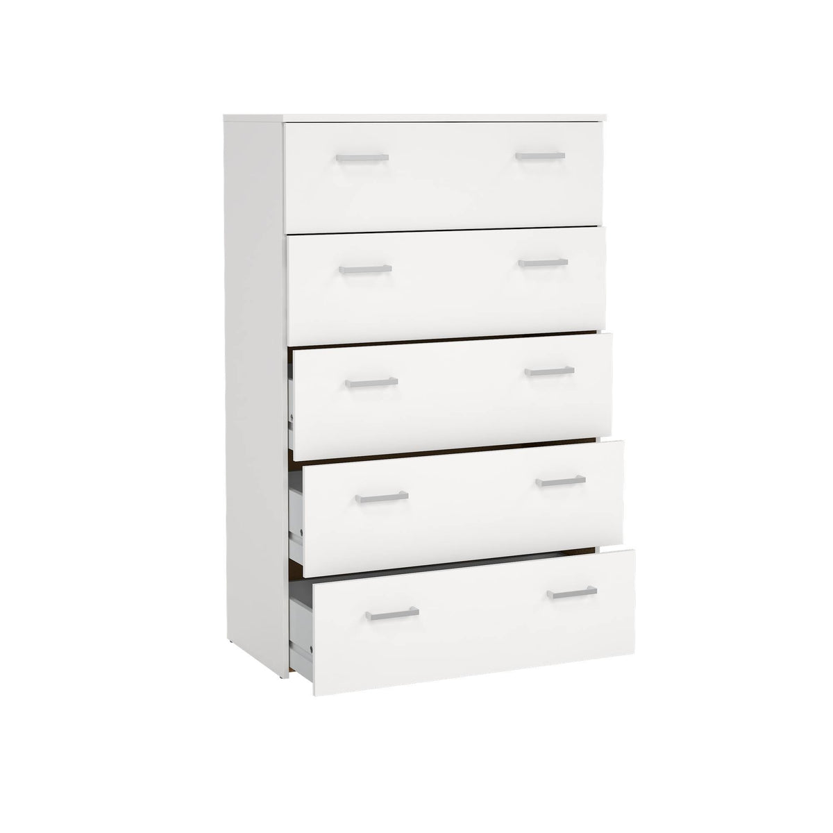 Cómoda 5 cajones blanco 75x36x115 cm (8)