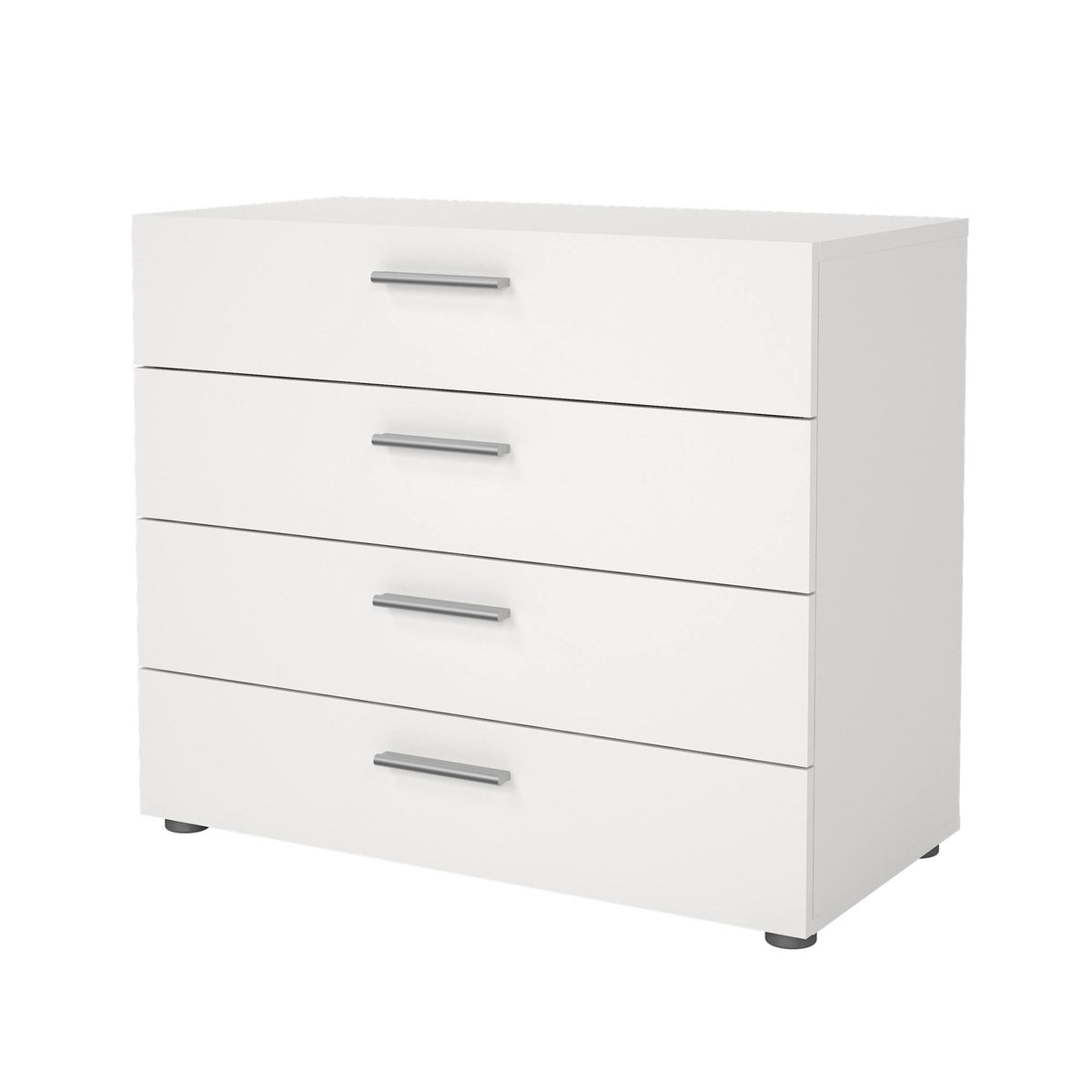 Cómoda dormitorio 4 cajones color blanco 81x41x69cm (7)