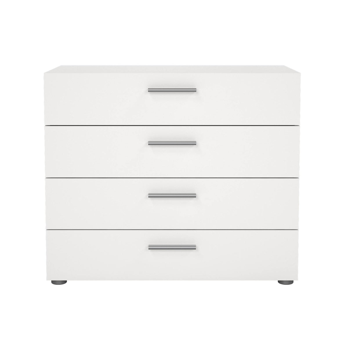 Cómoda dormitorio 4 cajones color blanco 81x41x69cm (9)
