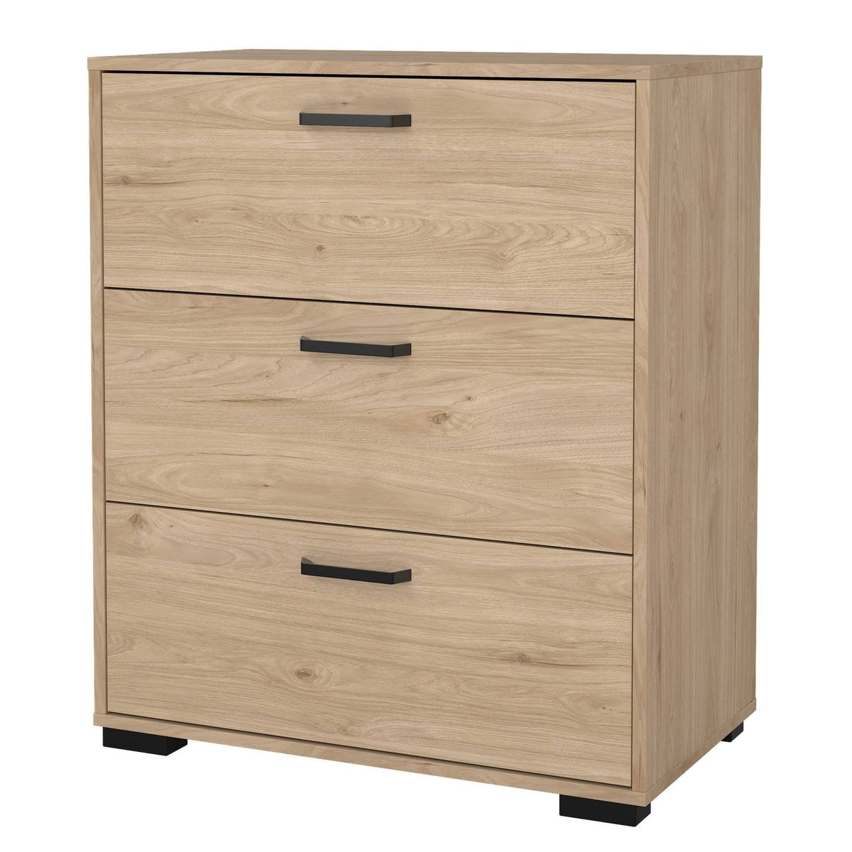 Cómoda 3 cajones Eria Oak color roble 71x40x83cm