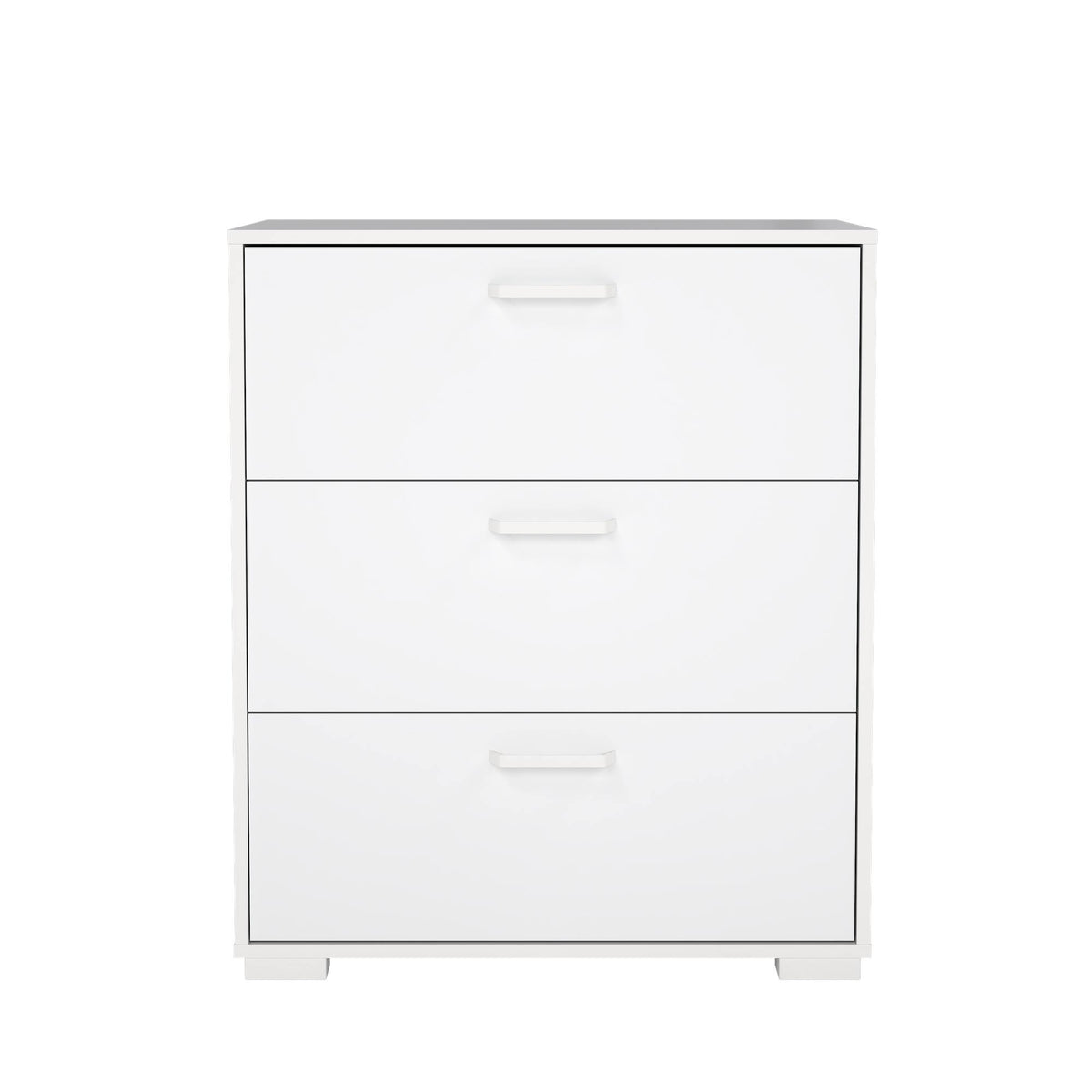 Cómoda 3 cajones Eria Gloss White blanco brillante 71x40x83cm (9)