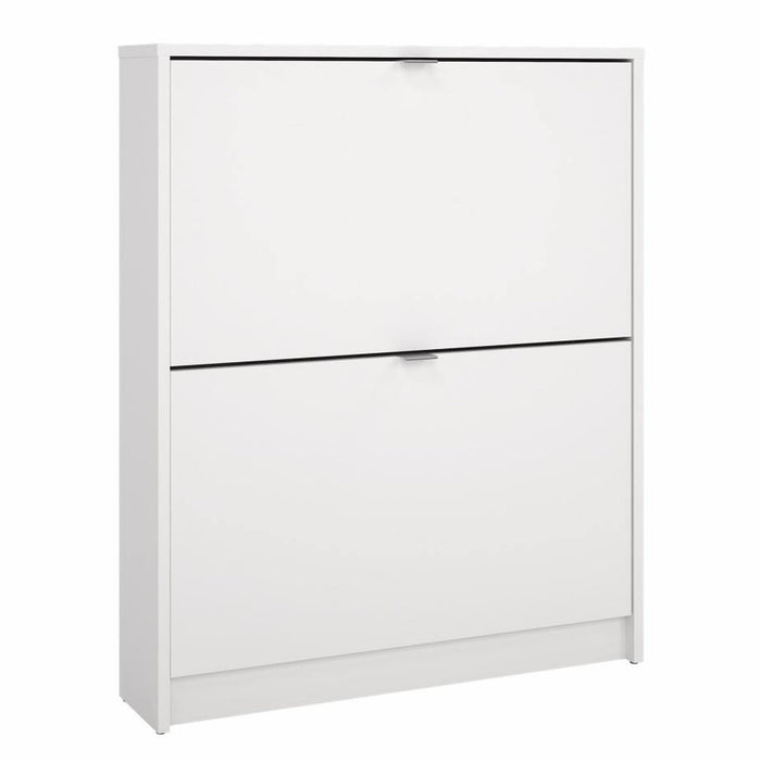 Zapatero abatible 2 compartimentos blanco 71x15x86 cm