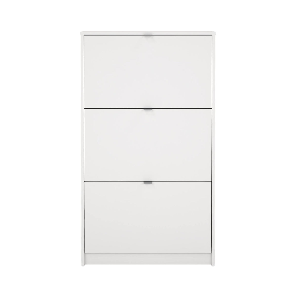 Zapatero abatible 3 compartimentos 2 niveles blanco 71x25x124 cm (8)