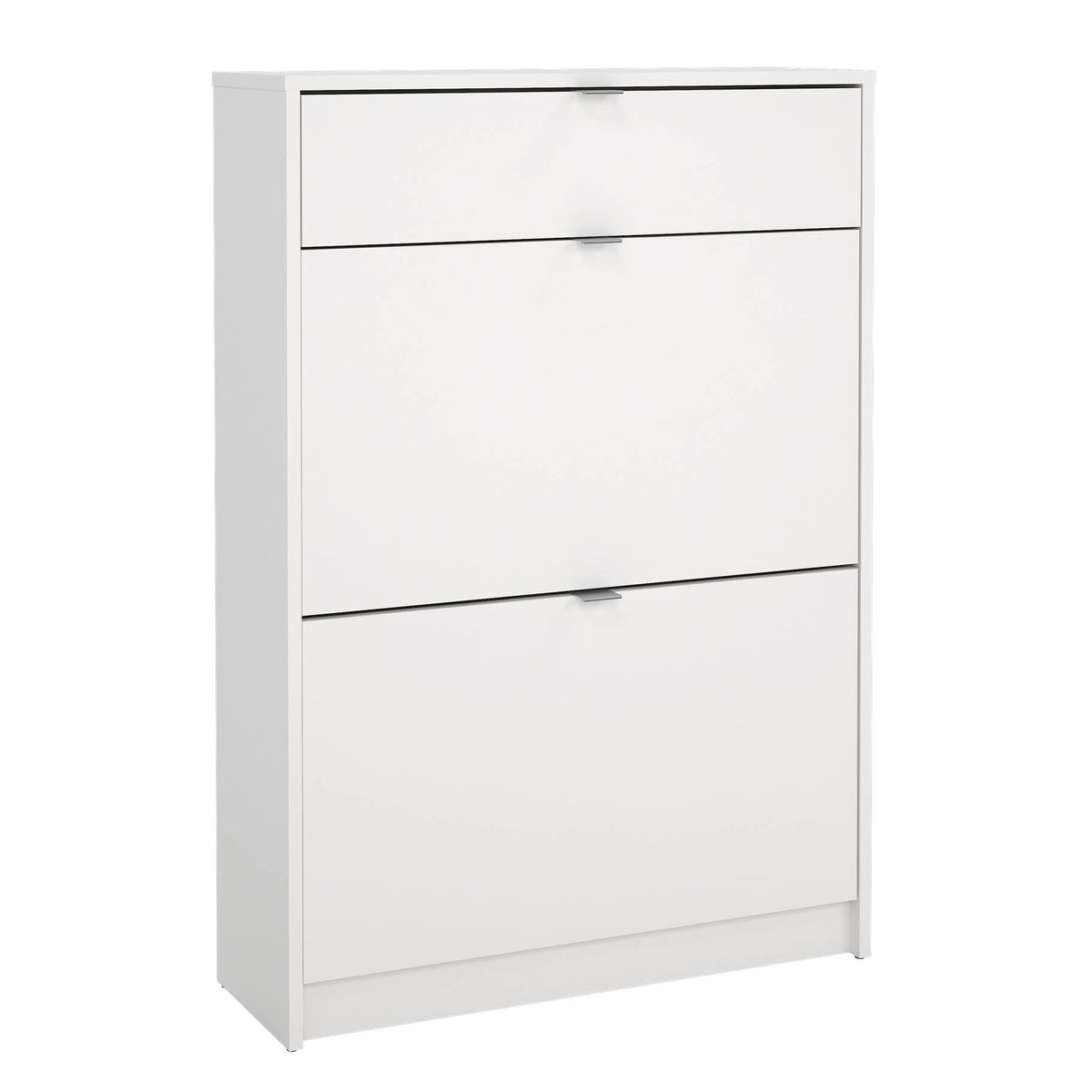 Zapatero abatible Adaja 2 puertas y cajón blanco 71x25x102cm