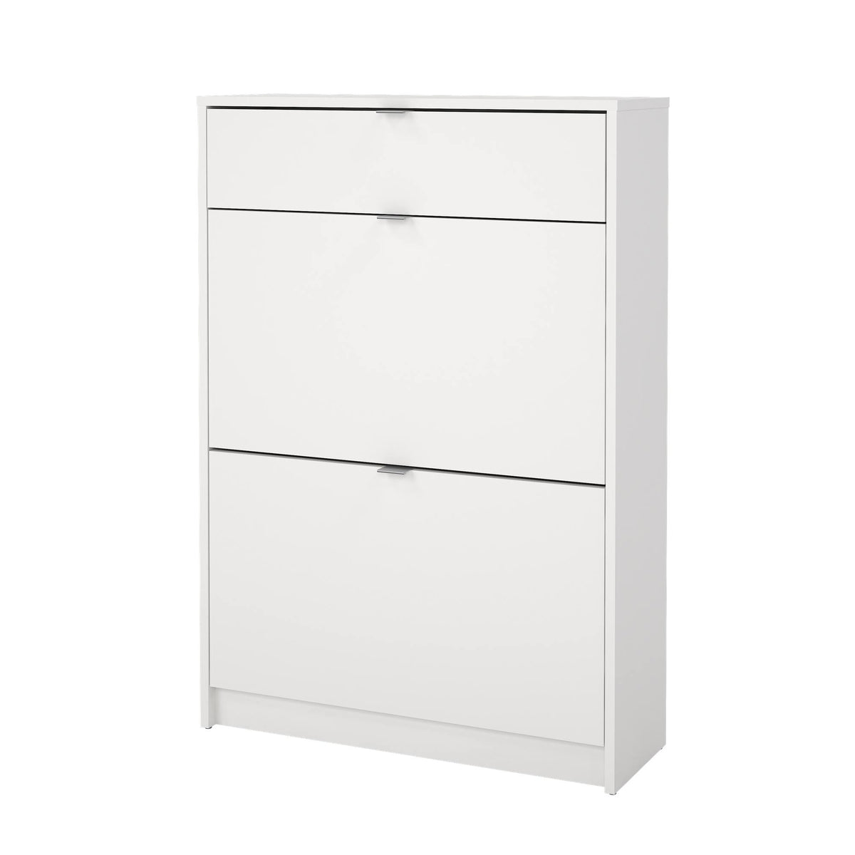 Zapatero abatible Adaja 2 puertas y cajón blanco 71x25x102cm (7)