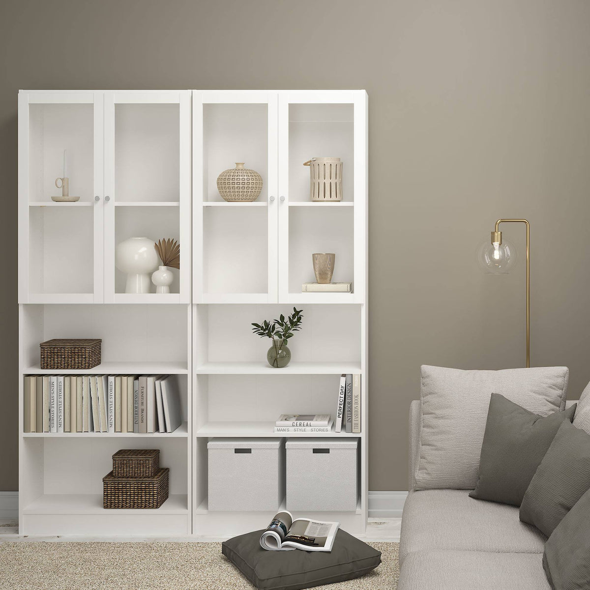 Librería Turia 4 estantes blanca 79x27x204 cm (8)
