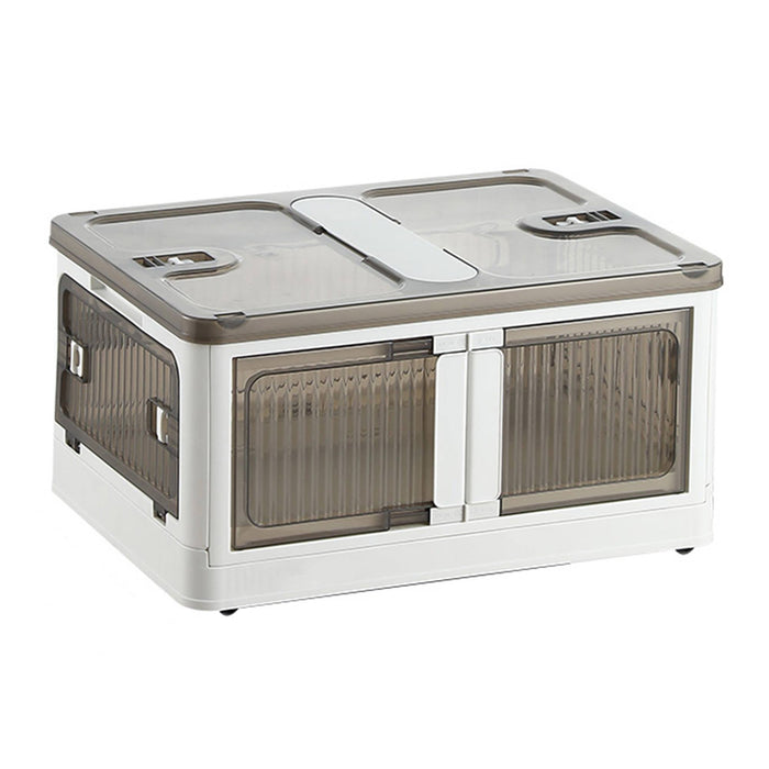 Caja almacenaje plegable Blanco 40L 47x35x24cm