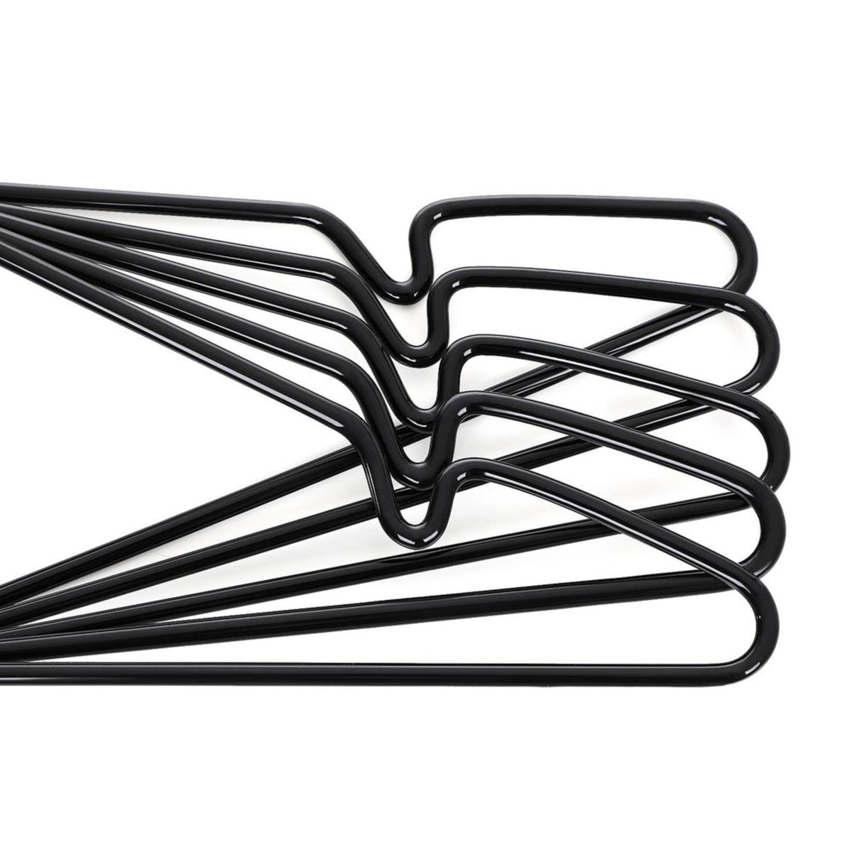 Set 10 perchas metálicas antidesliz finas 40,5x18,7cm (10)