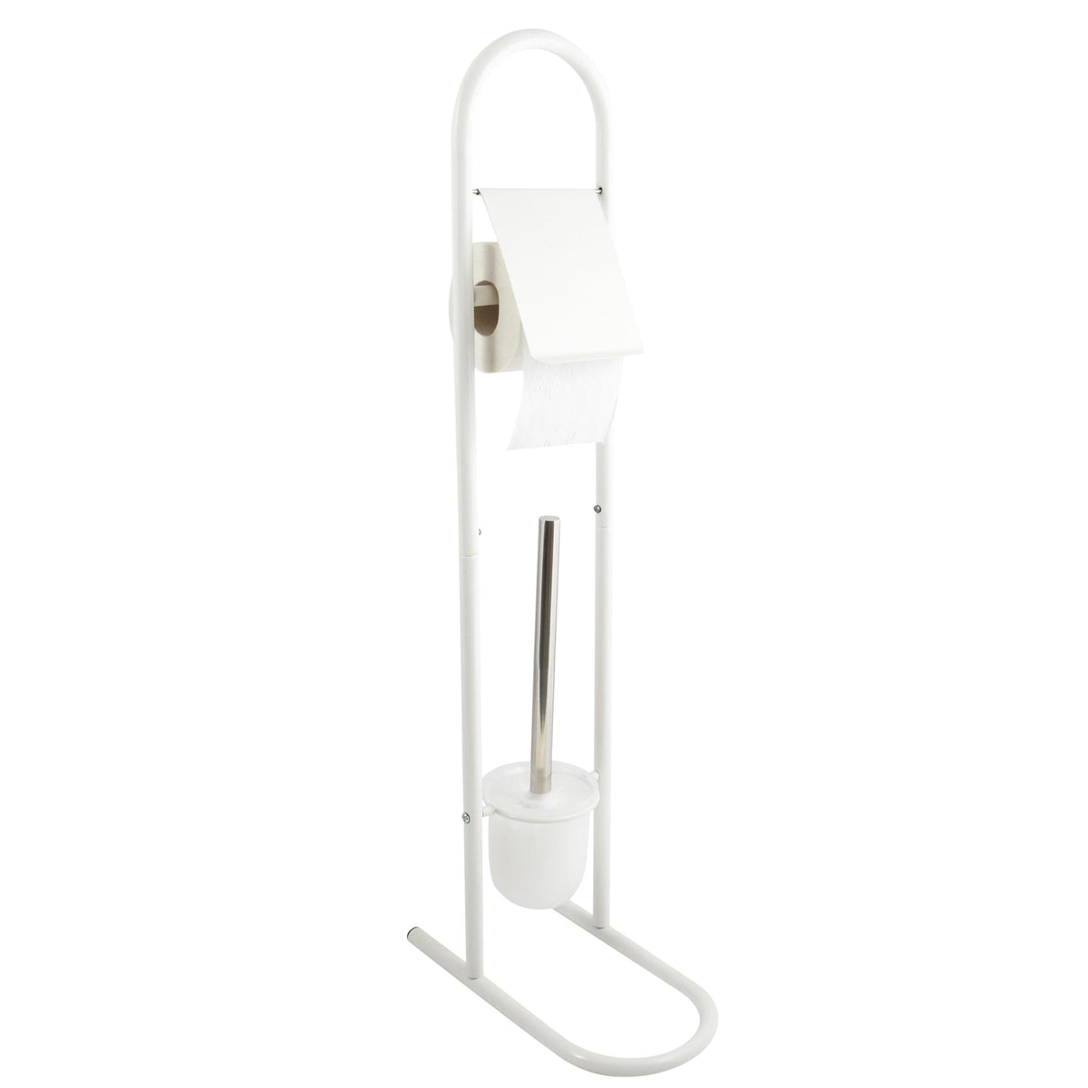 Juego de WC moderno metal y acero inoxidable 29x16x70cm
