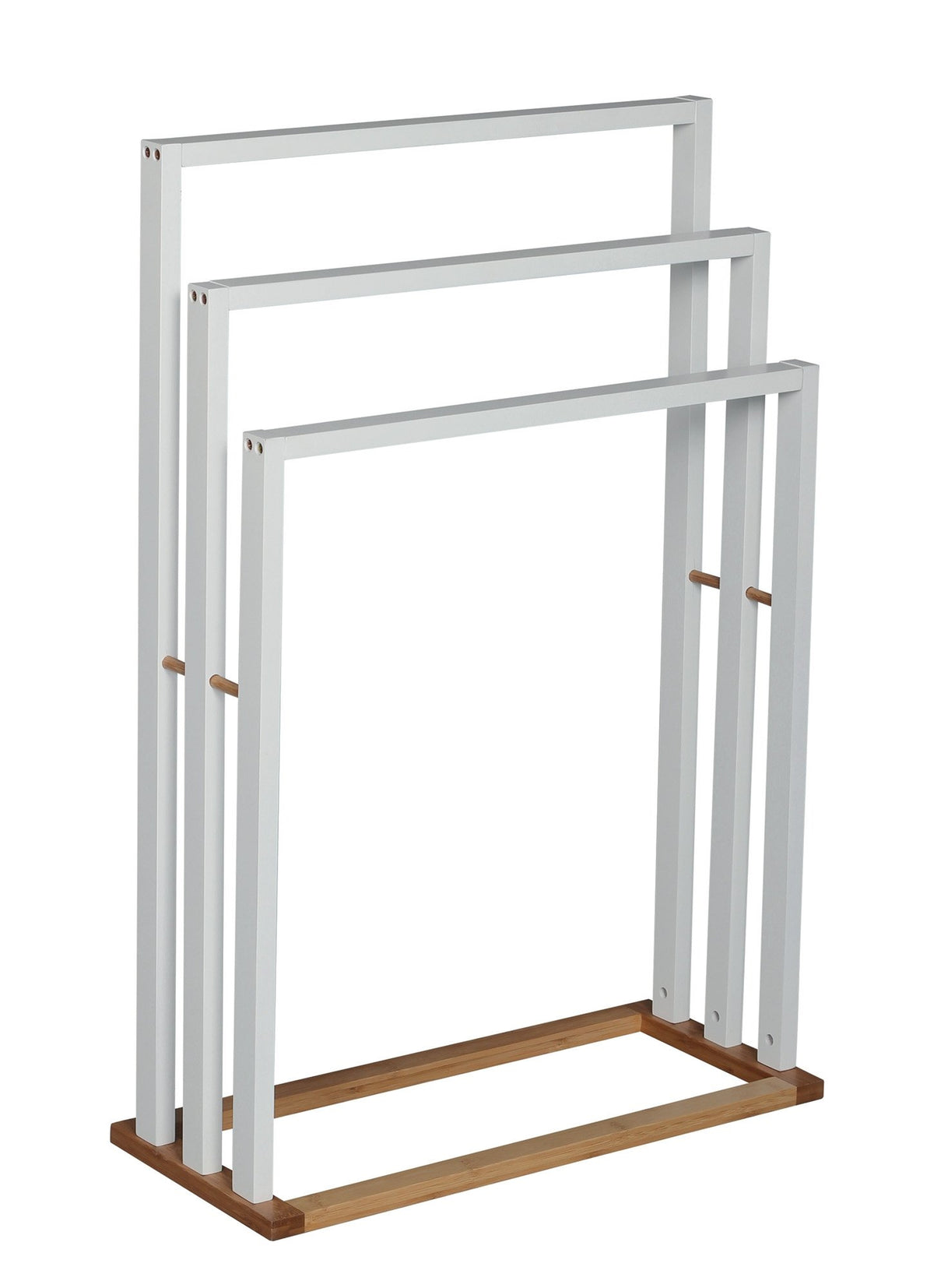 Toallero de pie color blanco 55x24x82cm
