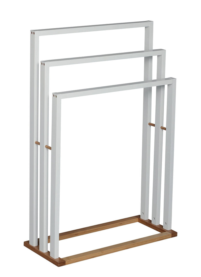 Toallero de pie color blanco 55x24x82cm