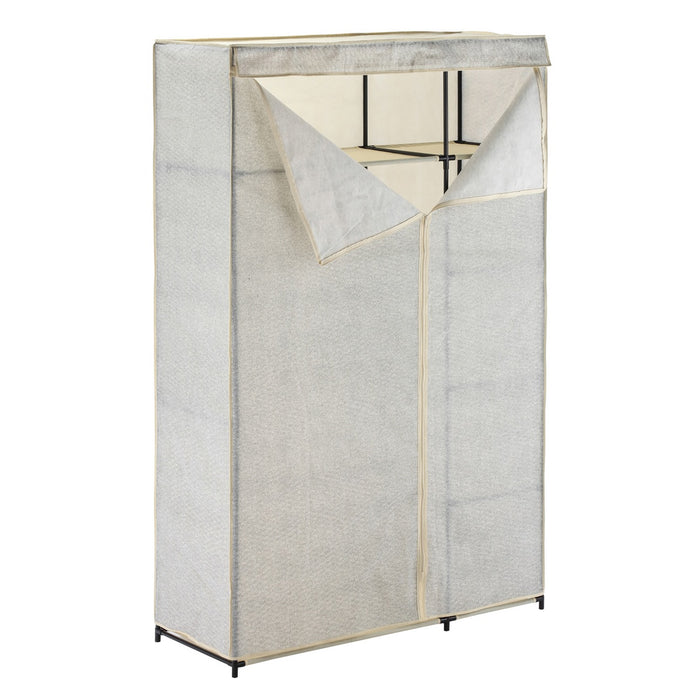 Armario tela plegable XL con barra para ropa 110x174cm