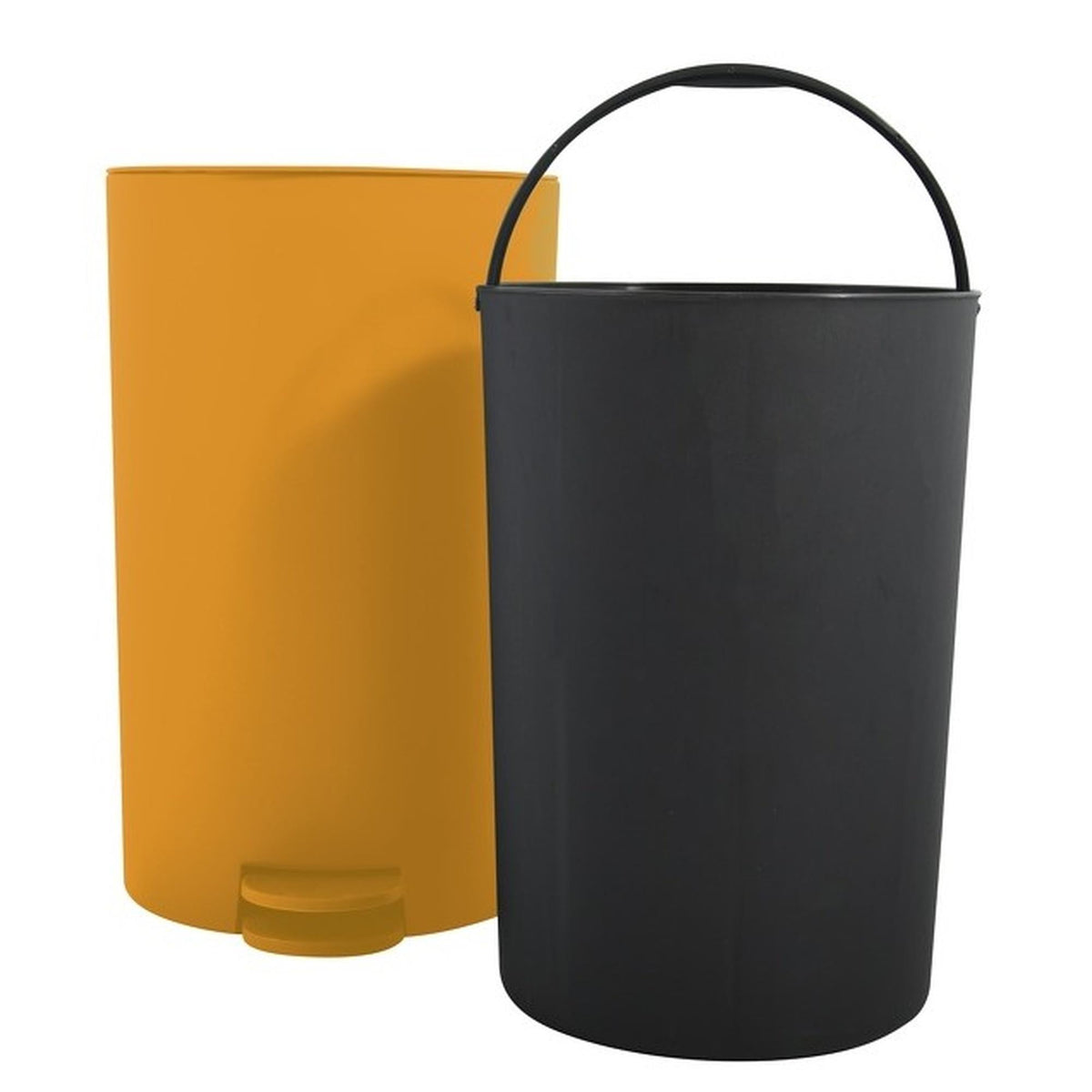 Cubo de basura con pedal 3L color azafrán (4)