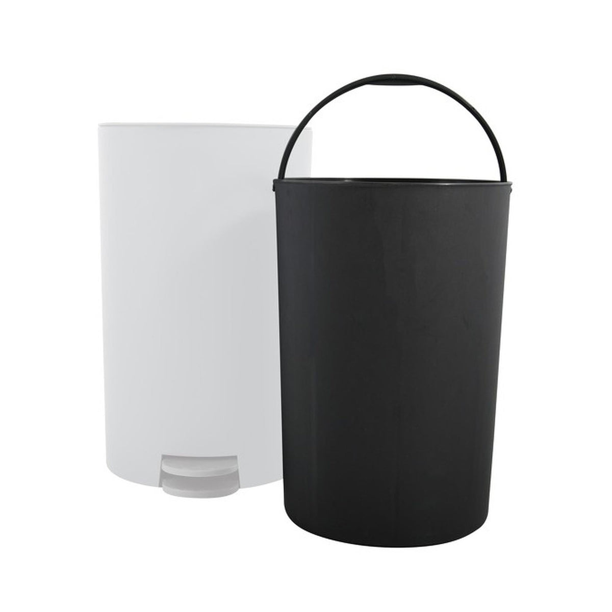 Cubo de basura con pedal 3L color blanco (3)