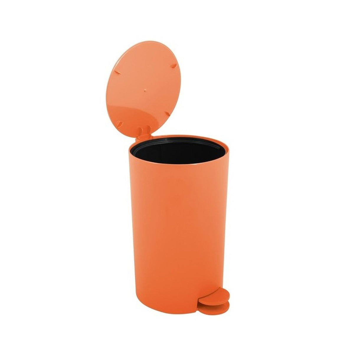 Cubo de basura con pedal 3L color naranja (4)