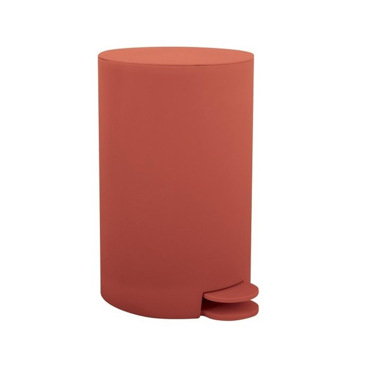 Cubo de basura con pedal 3L color terracota