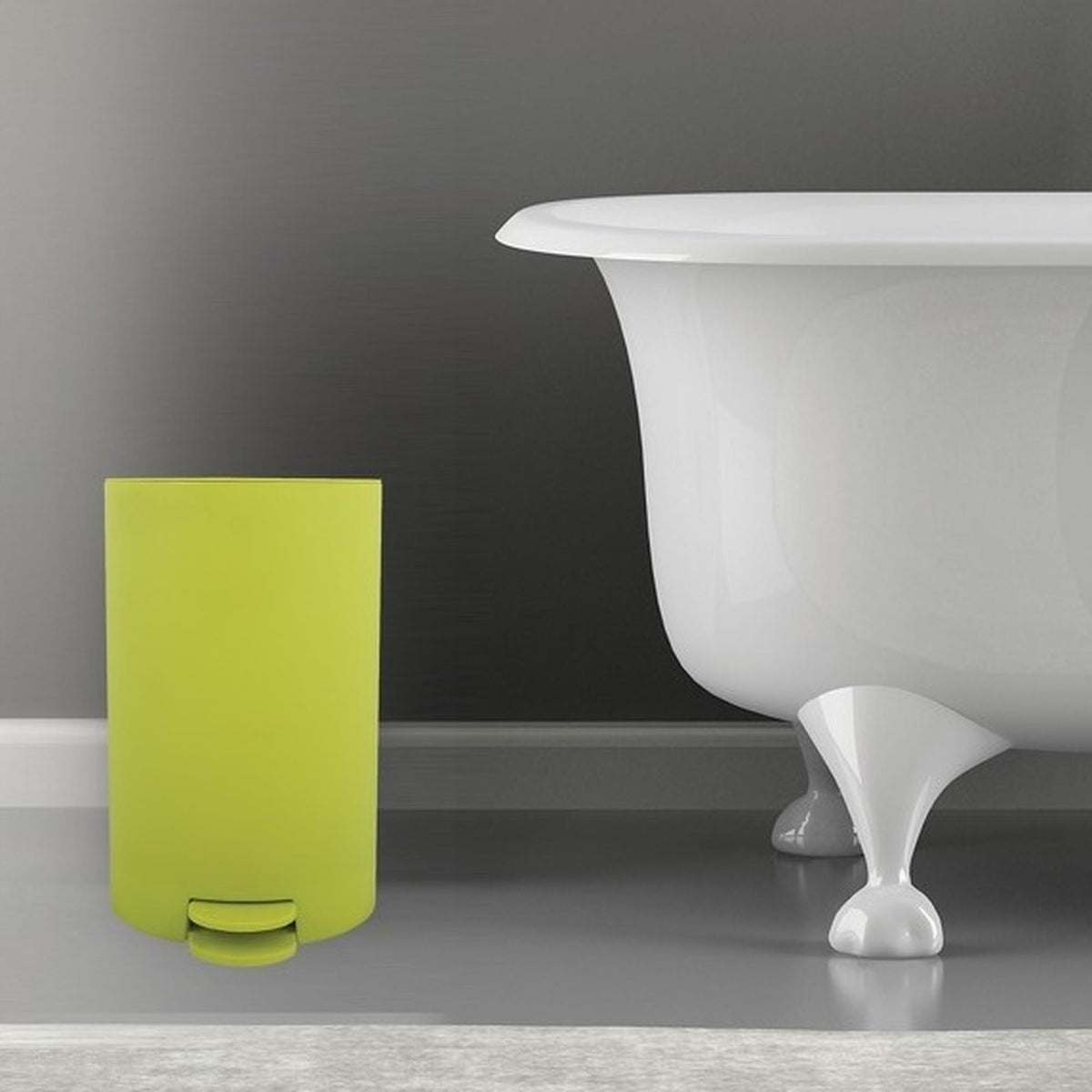 Cubo de basura con pedal 3L color verde (3)