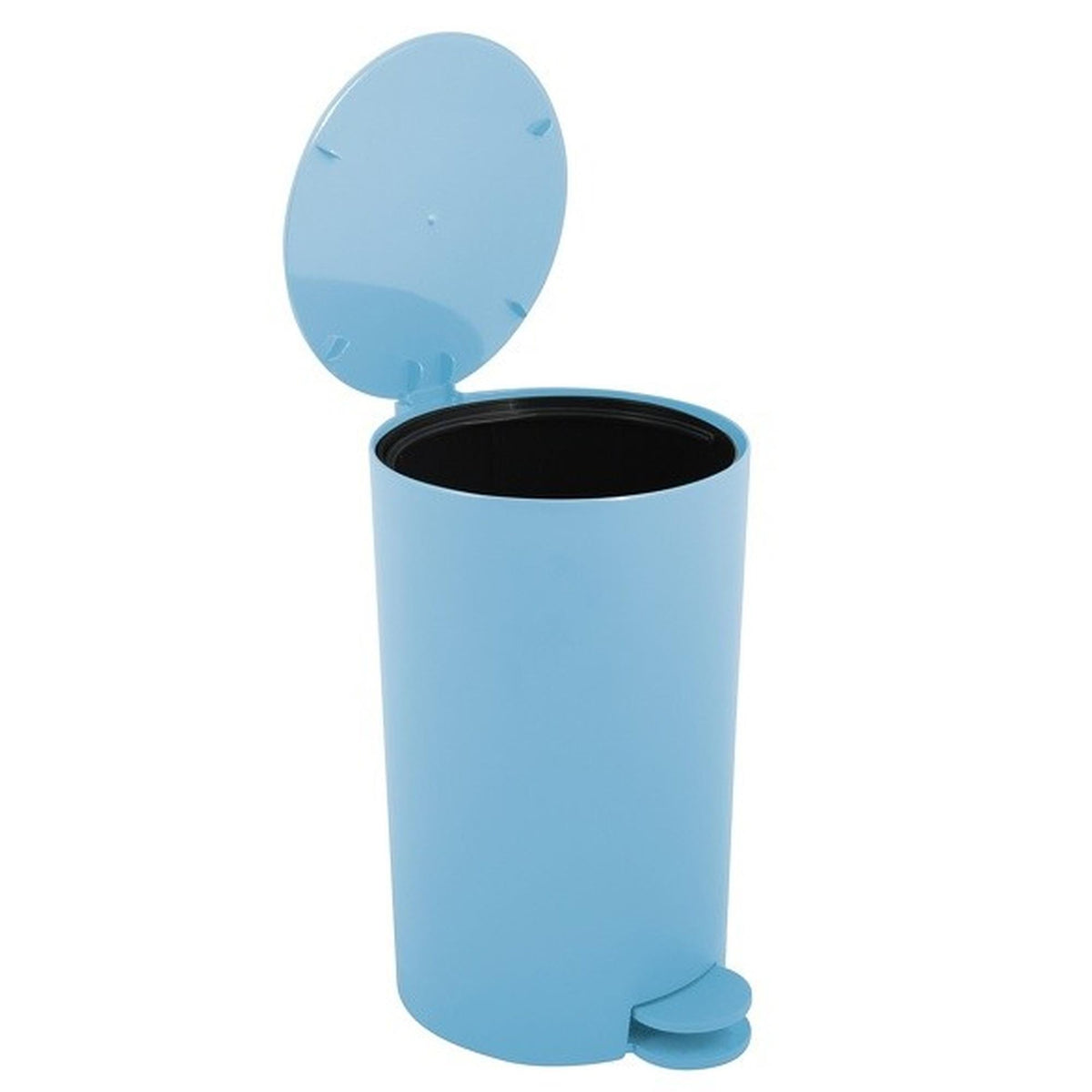 Cubo de basura con pedal 3L color azul celeste (4)