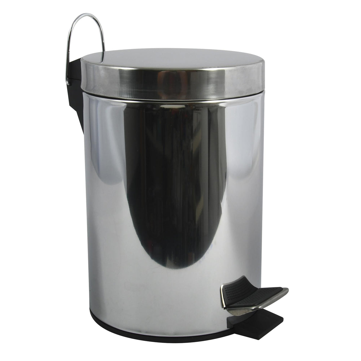 Papelera de baño en acero 3L acero inoxidable brillo