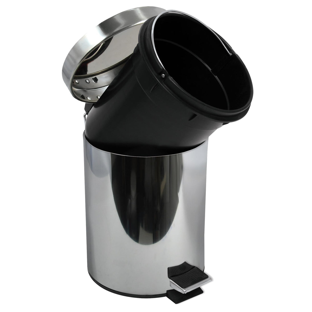 Papelera de baño en acero 3L acero inoxidable brillo (4)