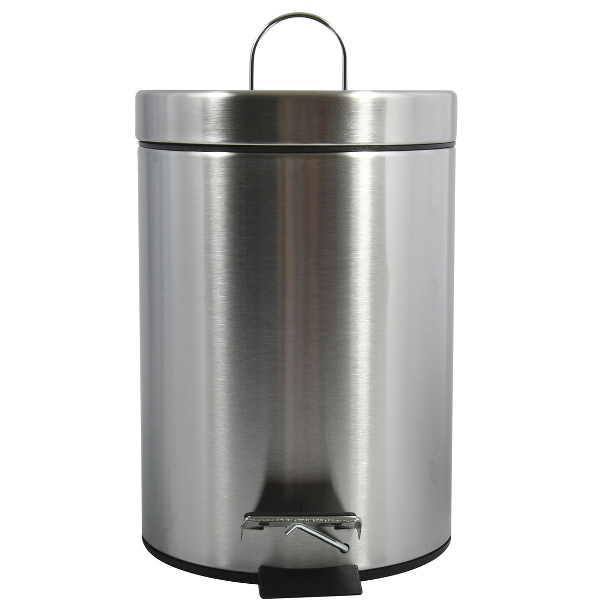 Papelera de baño en acero 3L acero inoxidable mate (6)