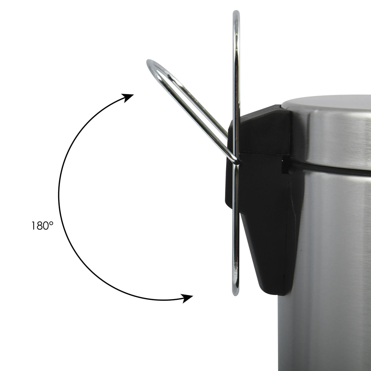 Papelera de baño en acero 3L acero inoxidable mate (8)