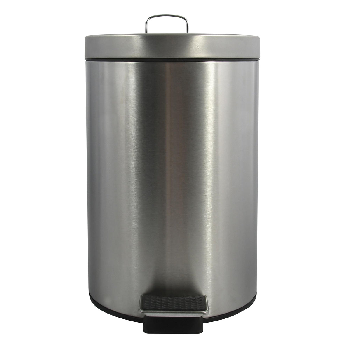 Papelera de baño en acero 12L acero inoxidable mate (4)