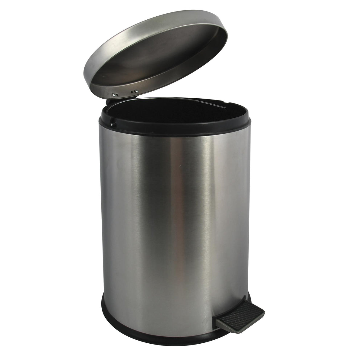 Papelera de baño en acero 20L acero inoxidable mate (3)