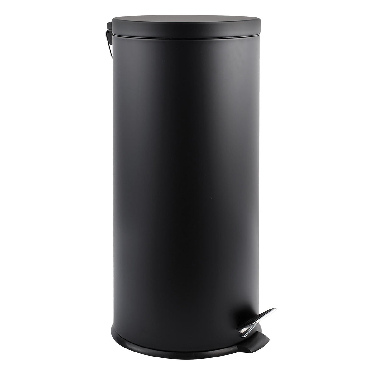 Papelera de baño en acero 30L color negro