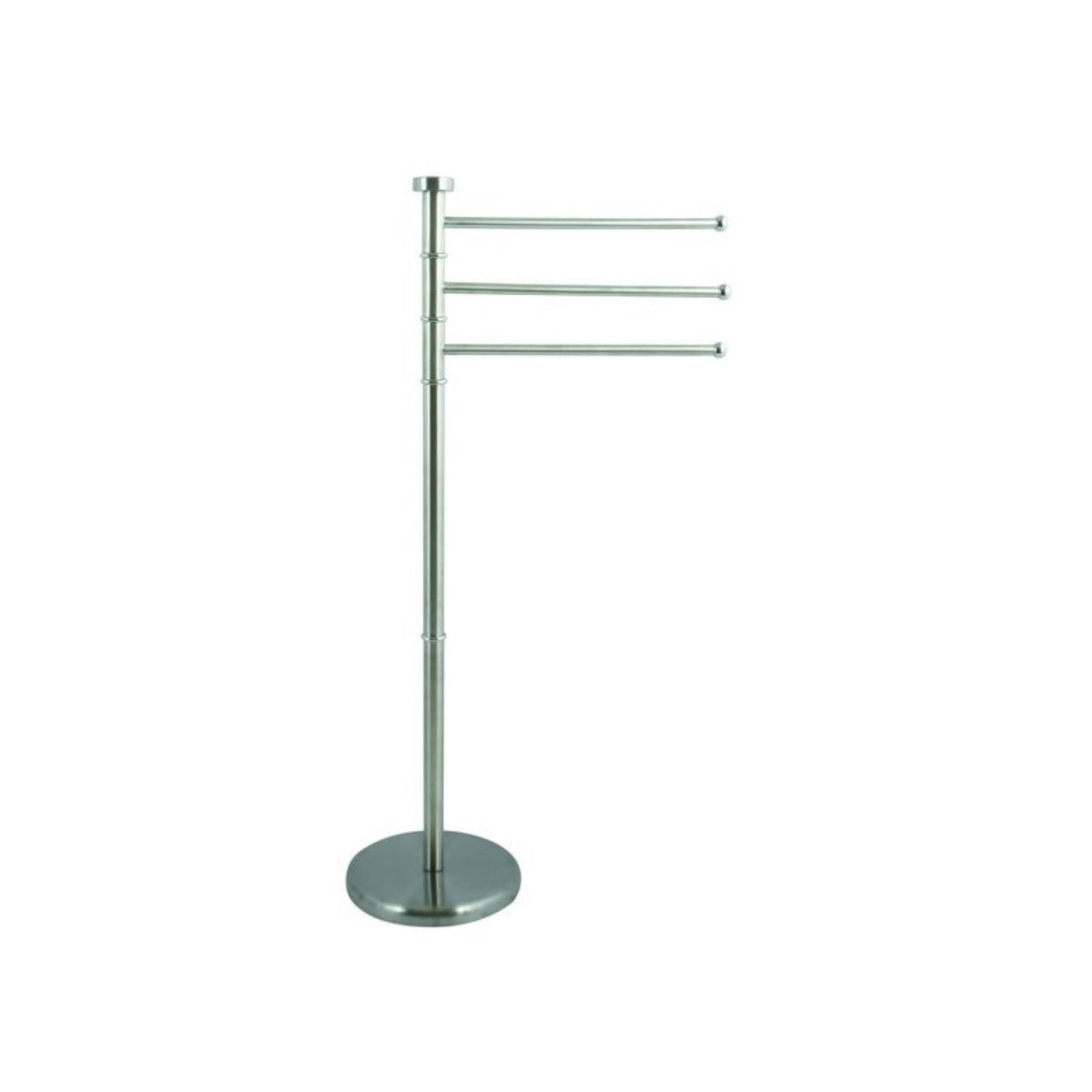Toallero de pie 3 barras orientables color gris 92x35cm