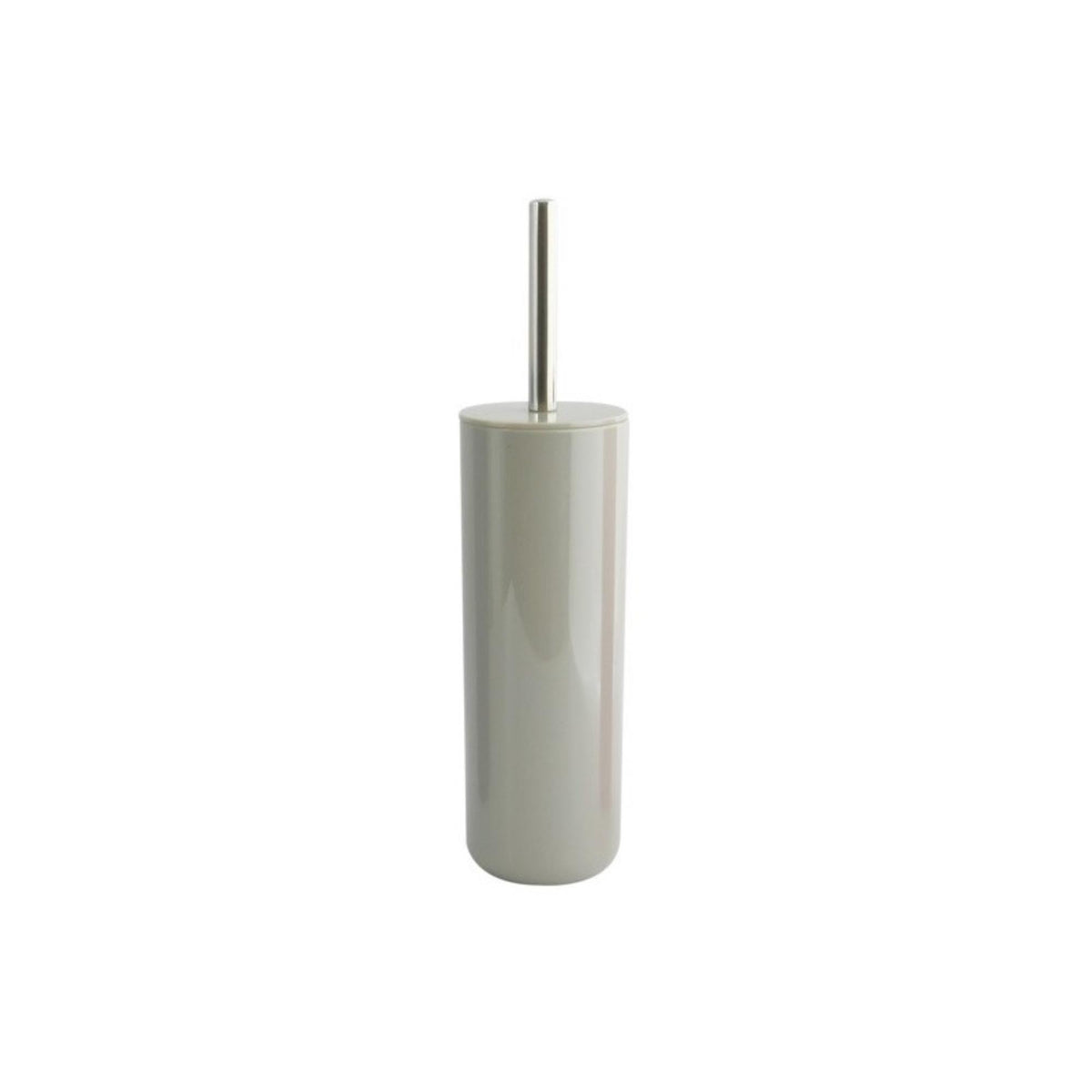 Escobilla WC con depósito mango acero inox Ø9x37,4cm topo