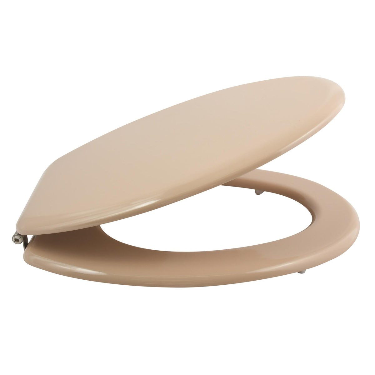 Asiento WC bisagras acero inoxidable beige (7)