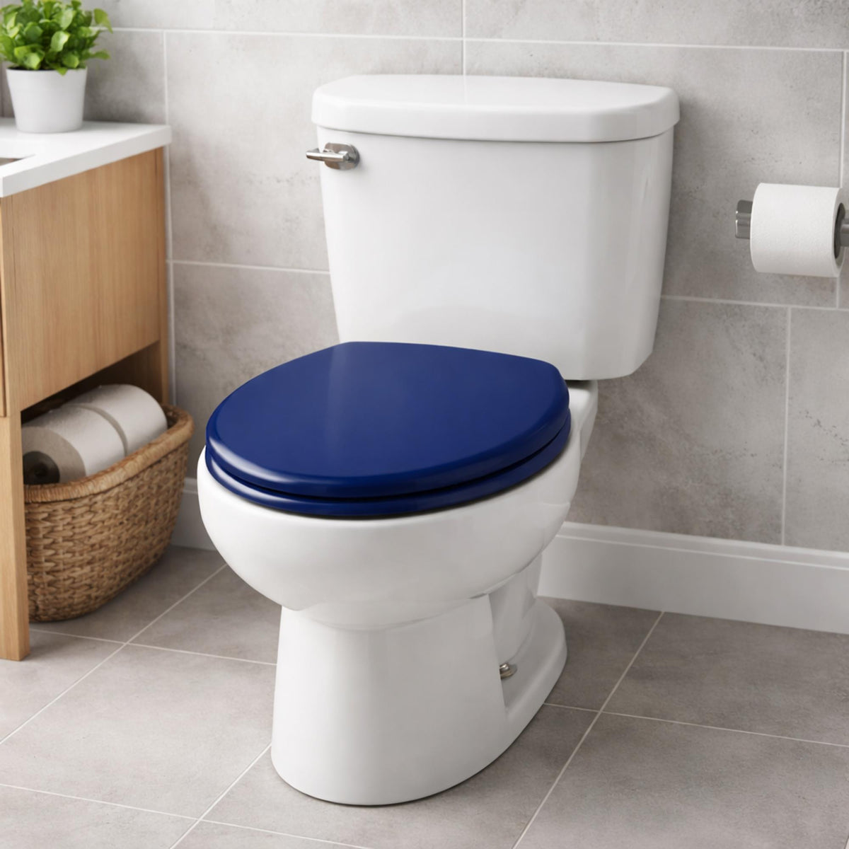 Asiento WC bisagras acero inoxidable petróleo (3)
