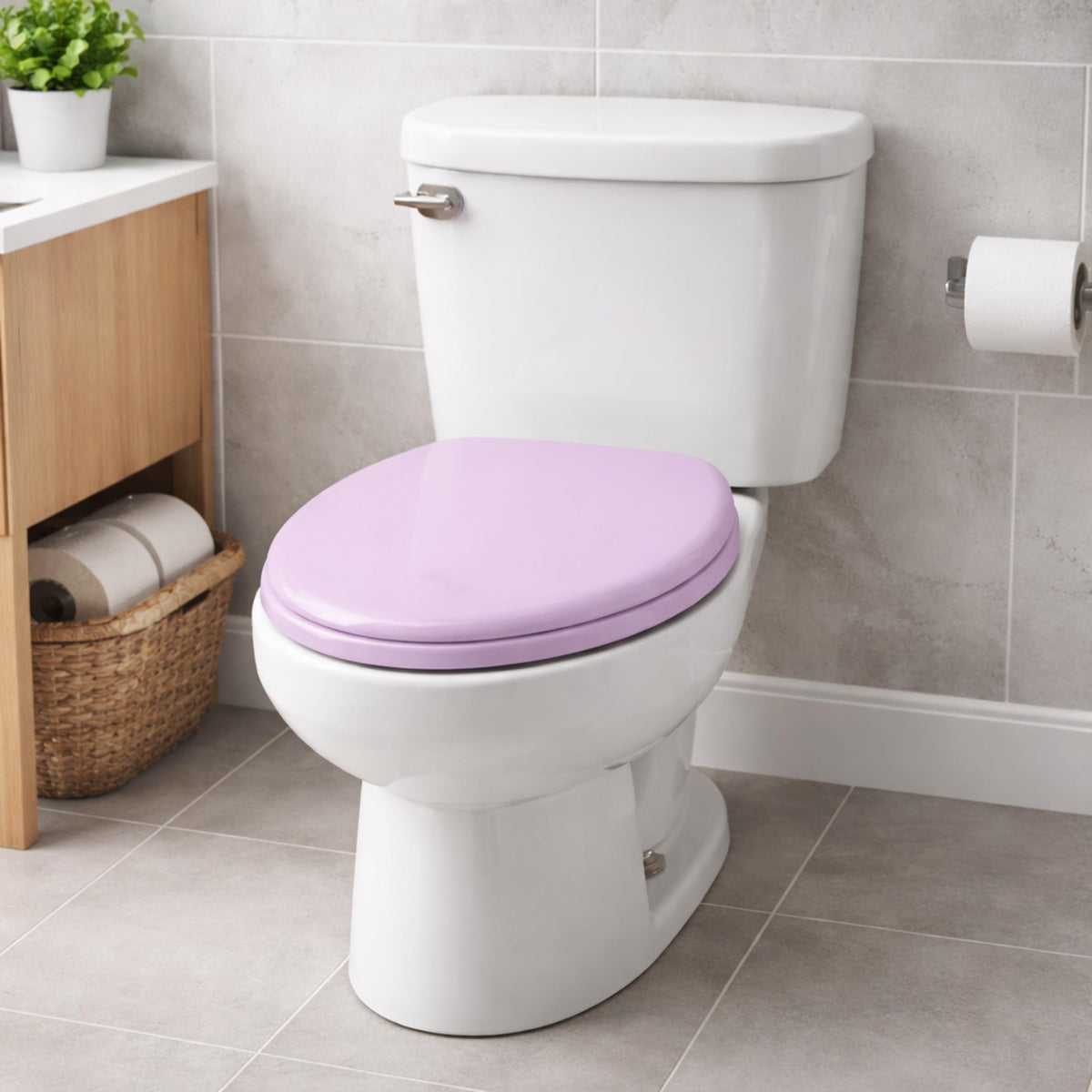 Asiento WC bisagras acero inoxidable rosa (3)