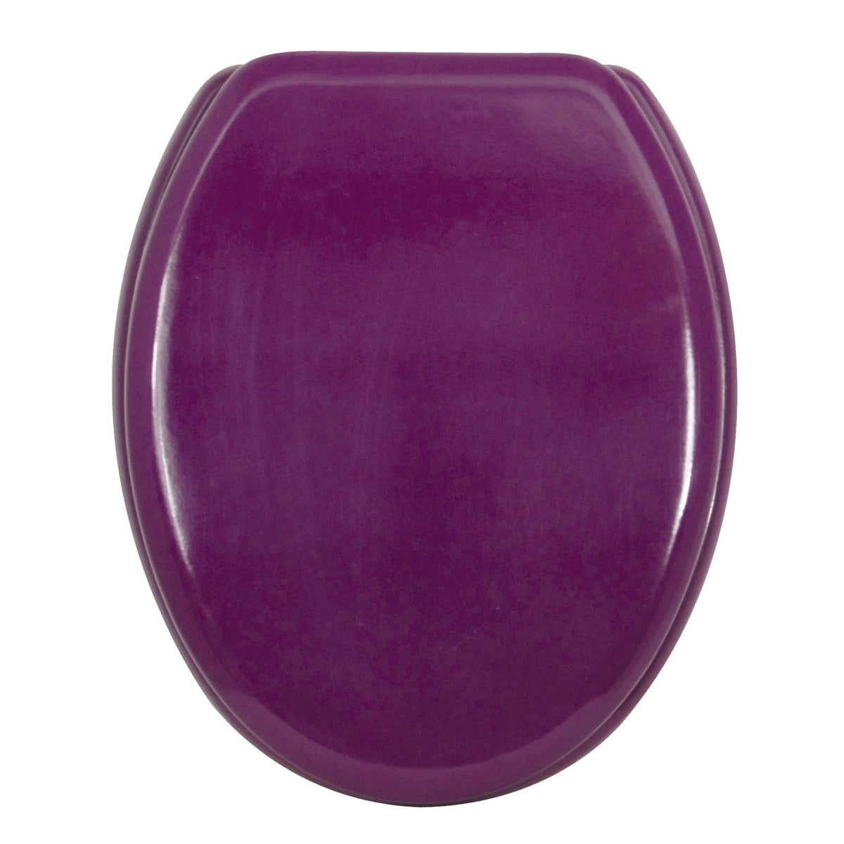 Asiento WC bisagras acero inoxidable morado